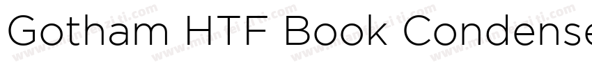 Gotham HTF Book Condensed Regular字体转换